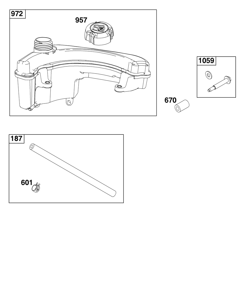 Fuel Supply Group Diagram and Parts List for 100802-0222-H5 100000 - 19Z999 Briggs and Stratton Engine